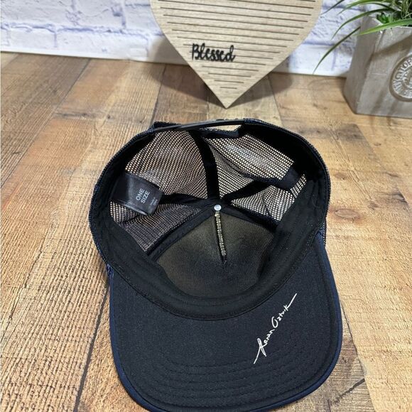 Renan Ozturk Trucker Cap Hat Black Diamond Flat Bill Snap Back Mesh Navy Blue - Picture 3 of 7